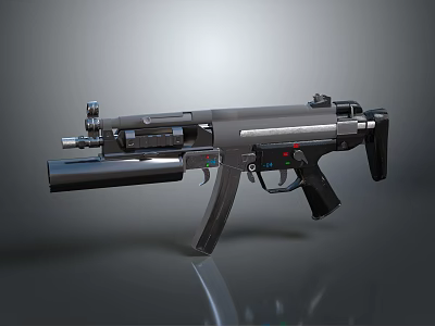 Modern gun grenade gun rocket launcher under hanging grenade launcher 3d model