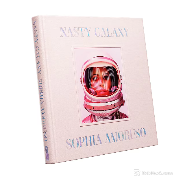 Nasty Galaxy Book Cover Featuring Astronaut Helmet by Sophia Amoruso 3d model 
