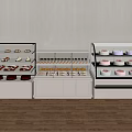 Dessert Cake Display Cabinet 3d model