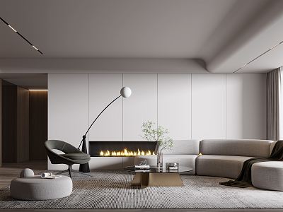 modern living room model