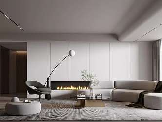 modern living room 3d model