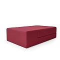 Modern Red Upholstered Sofa Bench with Sleek Design and Comfortable Seating 3d model