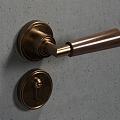 Vintage Door Handle Brass Door Handle Hardware Lock Decoration 3d model