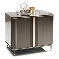Modern Elegant Nightstand Designs With Geometric Patterns Metal Frames And Decorative Trays 3d model