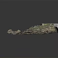 Rocky Coastal Terrain Featuring Cave Moss Covered Stone Walls Sandy Ground And Pebbles