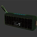 Bluetooth Wireless Portable Headphone Speaker With Black Starry Pattern Hanging Strap And Top Controls