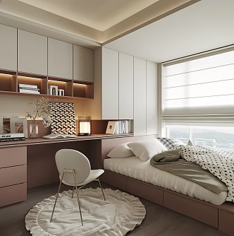 Modern Tatami Bedroom 3d model