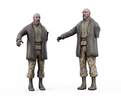 Modern Game Characters War Characters 3d model
