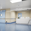 Hospital Clean Corridor 3d model