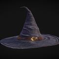 Modern Hat Witch Hat 3d model