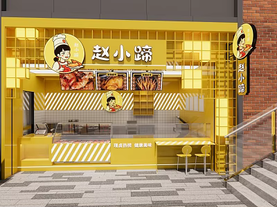 Modern Barbecue Deli 3d model