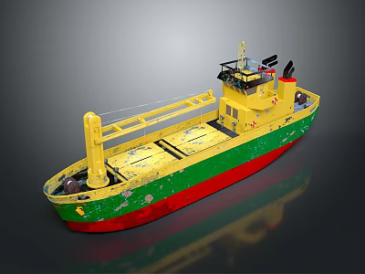 Cargo ship cabin ship ship ship navigation ship water transport vehicle 3d model