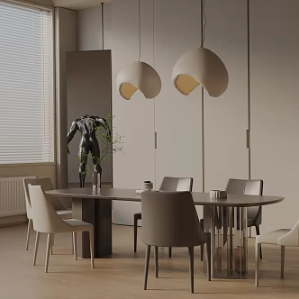 Modern table combination 3d model