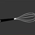 Computer Cooling Fan With Black Handle And White Metal Wires On Dark Background