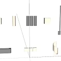 Modern Wall Lamps with Various Designs and Illuminating Effects Mounted on Wall