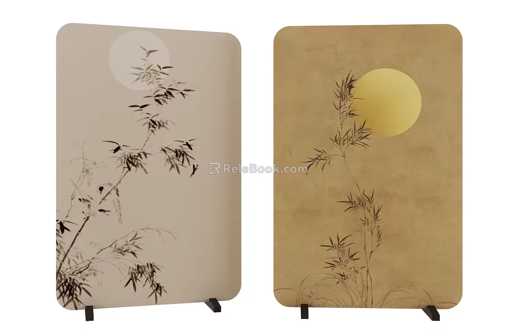 new chinese style screen 3d model
