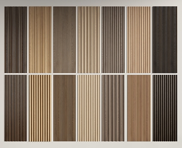 Modern wall panel wood veneer wall panel 3d model