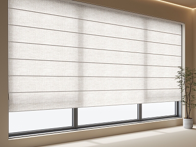 Shangri-La curtain dream blinds venetian blinds 3d model