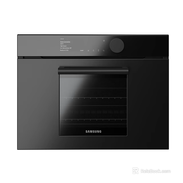 Samsung Modern Black Built In Oven Kitchen Appliance With Glass Door 3d model 