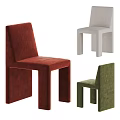Multicolor Single Chair With Modern Minimalist Velvet Upholstered Design For Home Decor