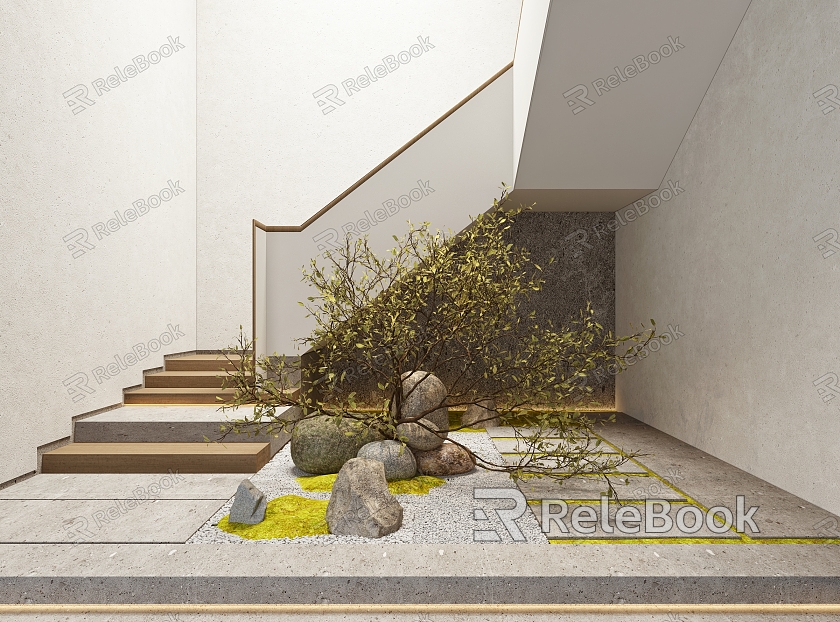 Modern Stairs Stairs Landscape model