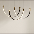 Metal chandelier 3d model