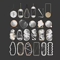 Various Shapes Of Decorative Mirrors For Modern Home Wall Decor Design
