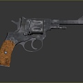 revolver revolver pistol semi-automatic pistol automatic pistol modern weapon hot weapon 3d model