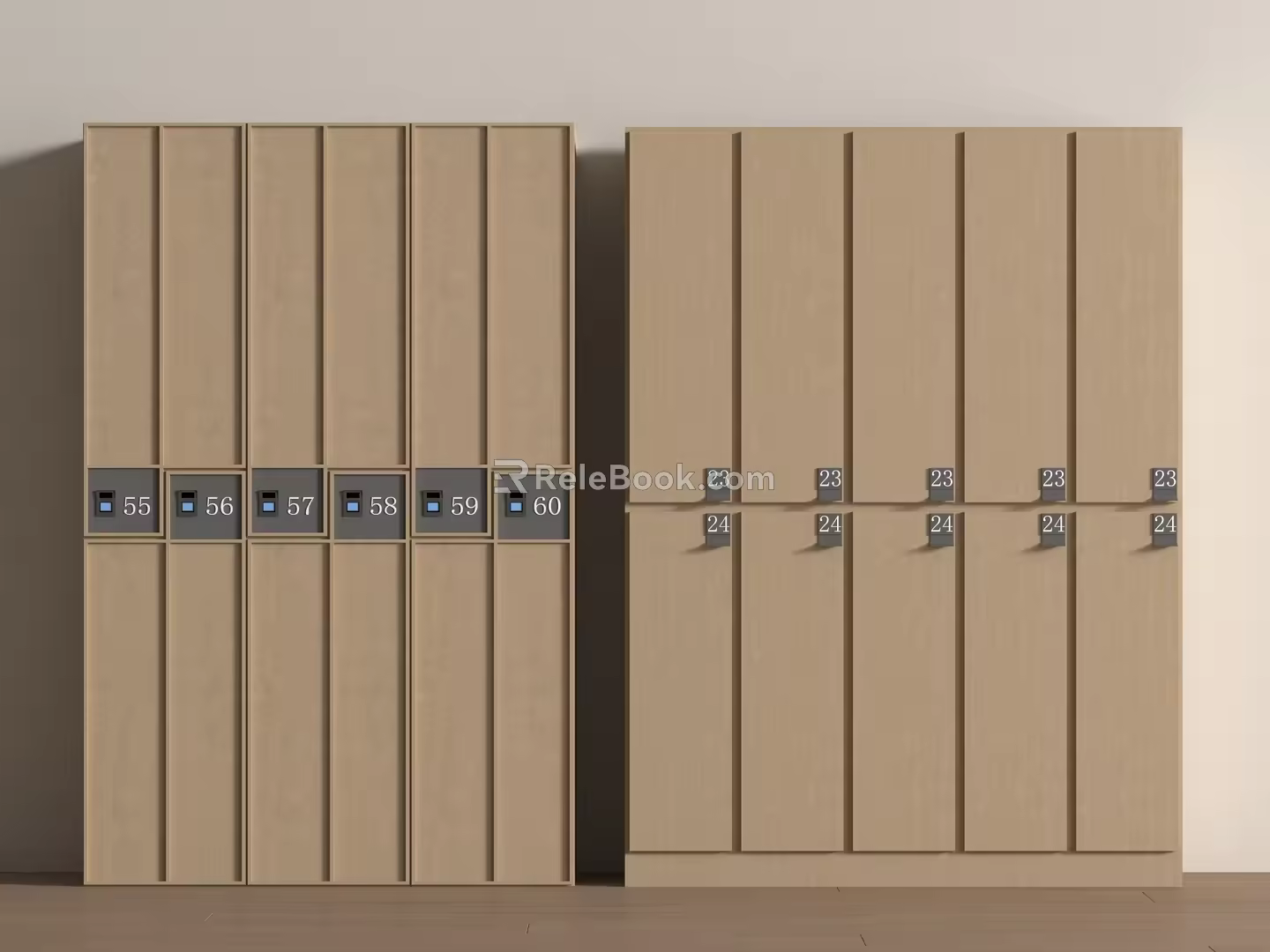 Modern Locker Modern Wardrobe Bathroom Locker Storage Box Locker 3d model