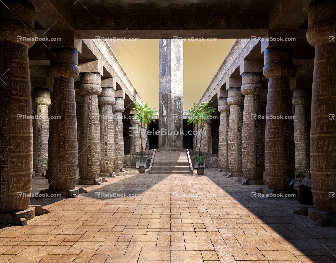 Architecture Ancient Egypt Egyptian Architecture Pharaoh Temple Ancient Temple Goddess Temple 3d model