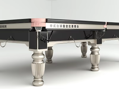 Professional Chinese Snooker Billiards Competition Table As Sports Equipment For Matches 3d model