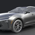 Silver Contemporary SUV Exterior With Sleek Front Face Alloy Wheels And Body Lines