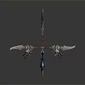 Fantasy Weapons Collection Featuring Sharp Blades Glowing Details And Metallic Accents