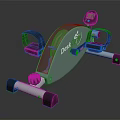 DeskCycle Fitness Equipment With Digital Dashboard Pedals Handlebars And Modern Home Design