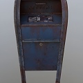 Modern Old Mailbox Modern Realistic Equipment Mailbox Old Public Facilities 3d model