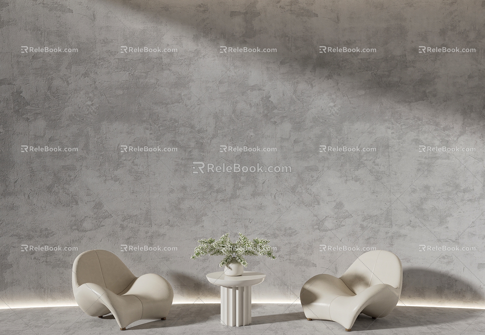 Micro cement cement background wall texture paint cement paint 3d model