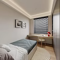 Modern Bedroom Interior Design With Wooden Bed And Bedside Tables Soft Lighting Area Rug