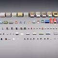 Various Wine Bottles And Wine Glasses Collection Display In Different Styles Arranged Neatly