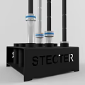 Durable Sports Equipment Agility Training Poles With Black White Design And Stable Base