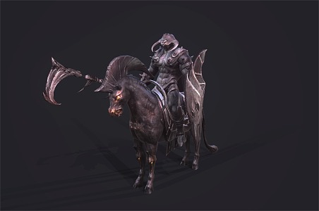 Demon Knight Undead Knight game characters 3d model