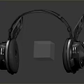 Sleek Black Headphones Design With Ergonomic Ear Cups And Adjustable Headband