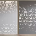 Modern Perforated Panel Design With Geometric Dot Patterns For Interior Decor
