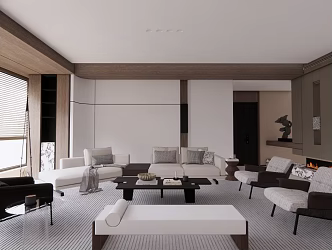 modern living room 3d model