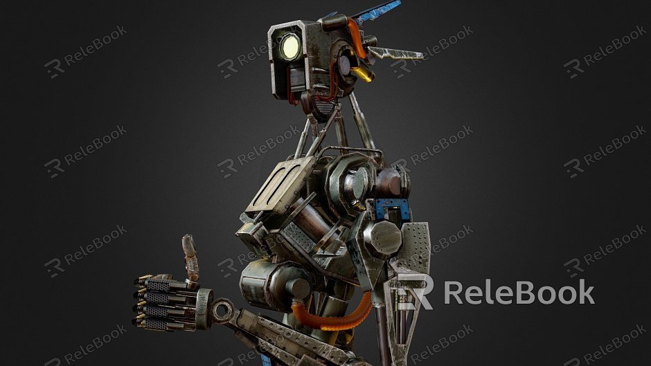 Abandoned robots. model