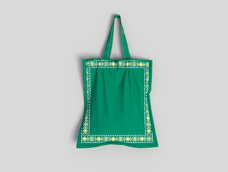 canvas bag 3d model