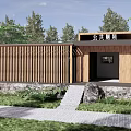 modern public toilets 3d model