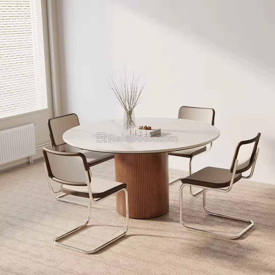 Modern table combination 3d model