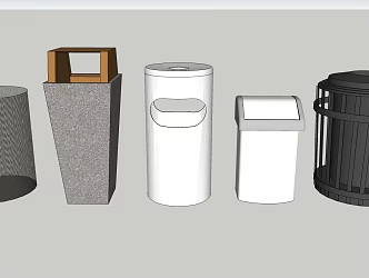 Modern Trash Bin Trash Bin Trash Bin 3d model