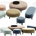Modern sofa stool 3d model