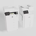 White HP and Canon Multifunctional Office Appliances Printers for Modern Workspace